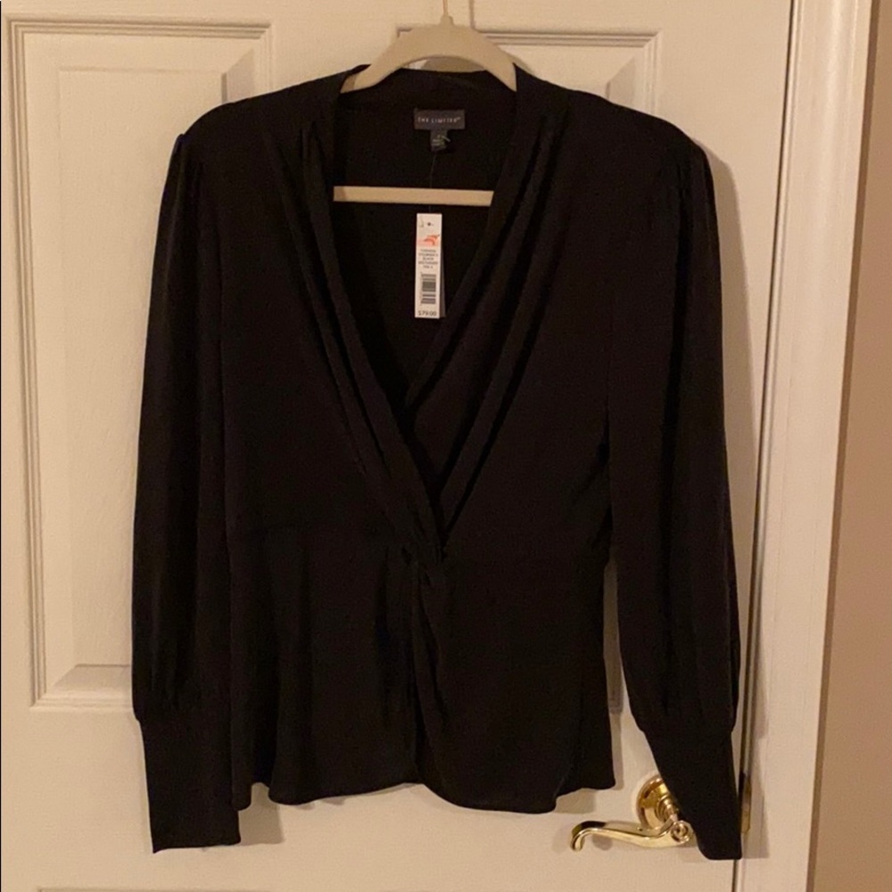 NWT! The Limited women’s small black peplum top